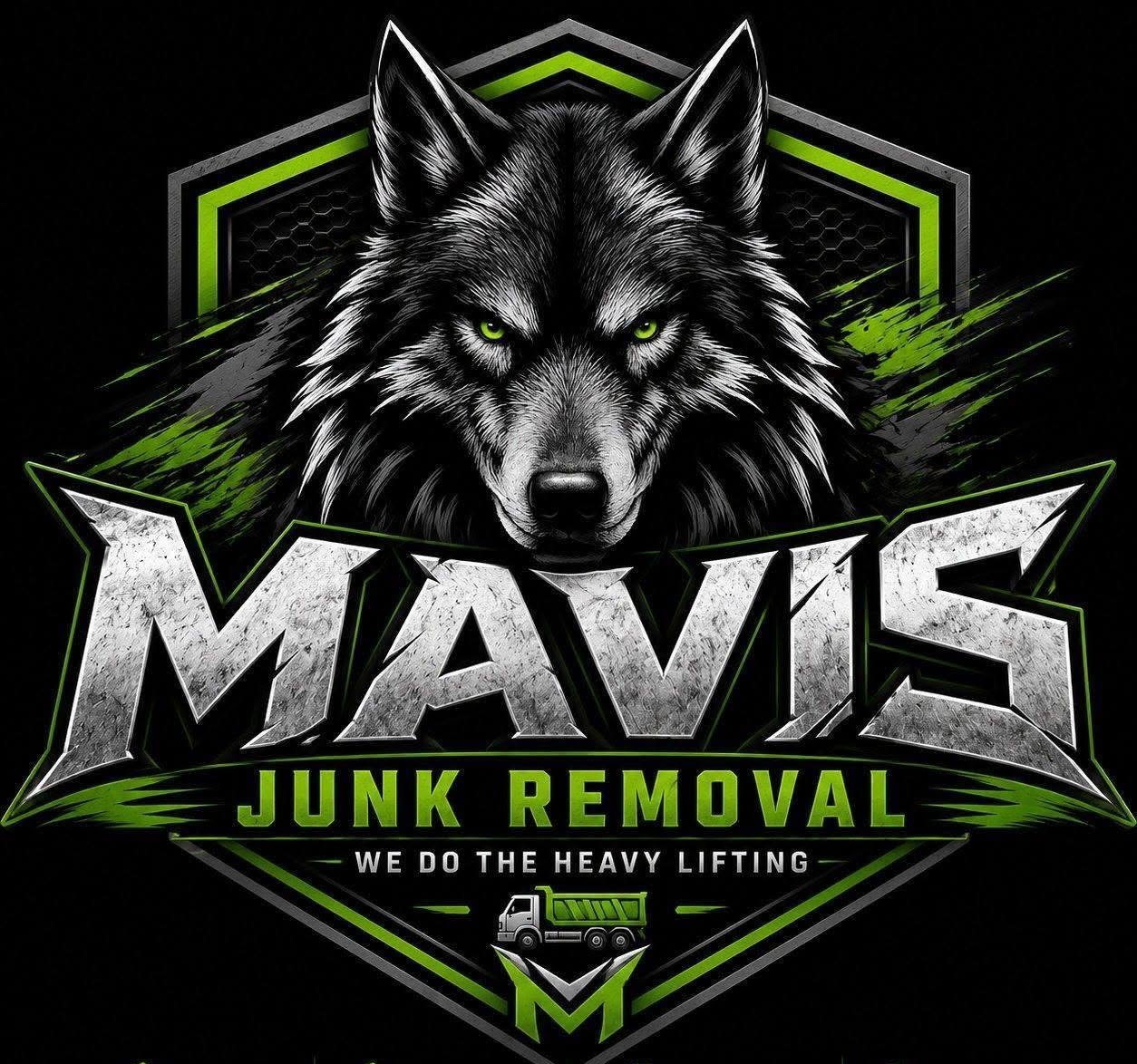 Mavis Junk Removal wolf logo